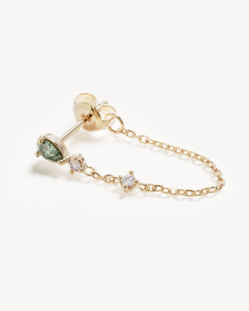 By Charlotte Aura Chain Earrings - 18k Gold Vermeil