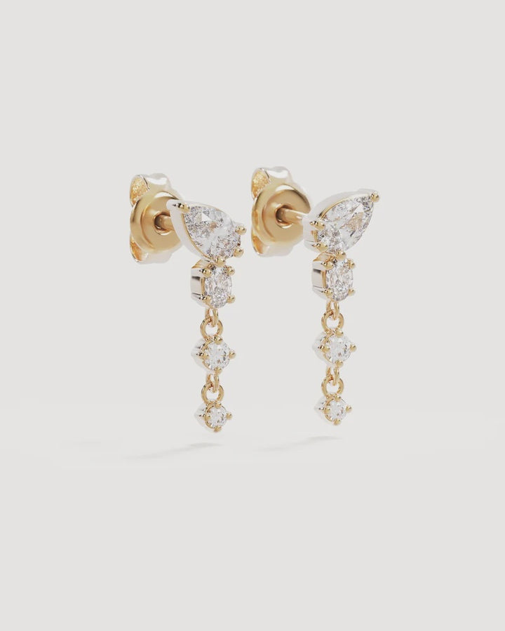 By Charlotte Guided By The Stars Drop Earrings 18K Gold Vermeil