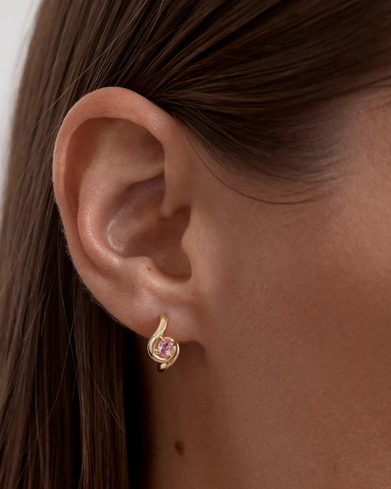 By Charlotte Embrace Love Hoops - 18k Gold Vermeil