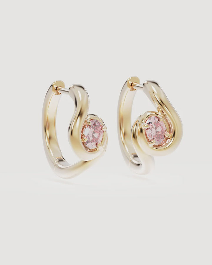 By Charlotte Embrace Love Hoops - 18k Gold Vermeil
