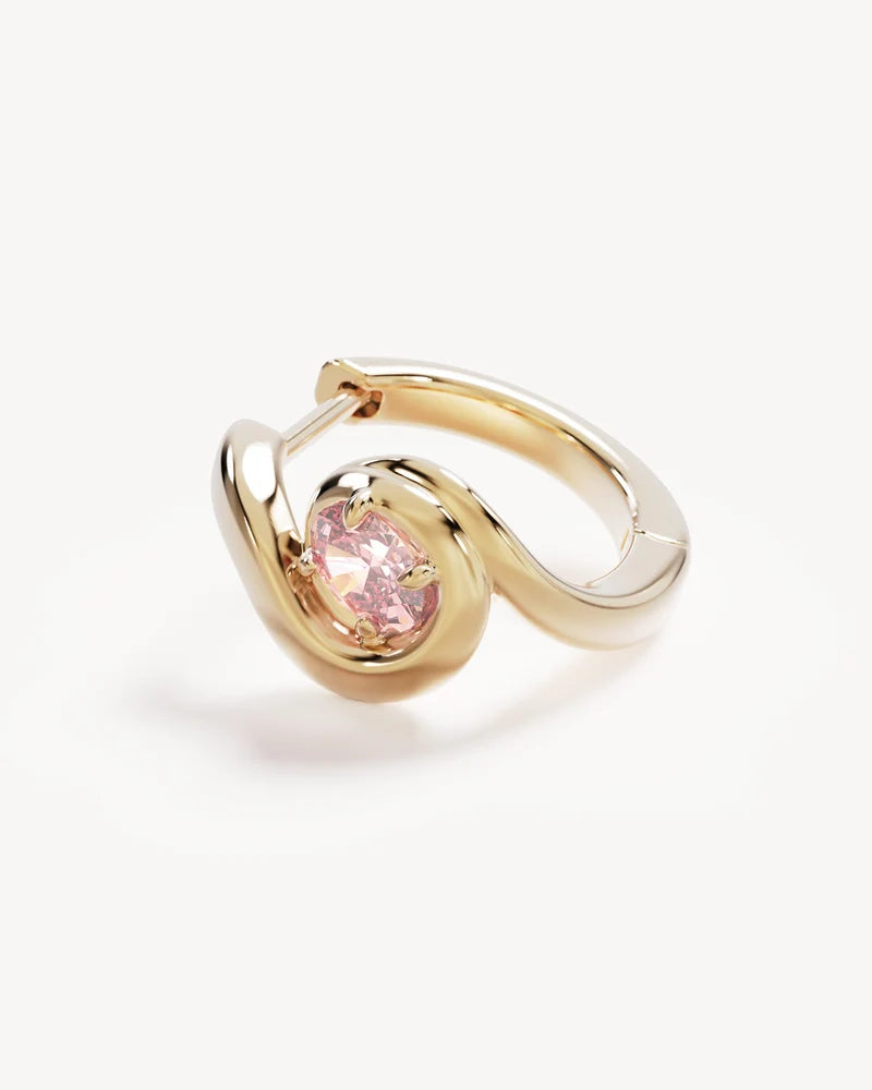 By Charlotte Embrace Love Hoops - 18k Gold Vermeil