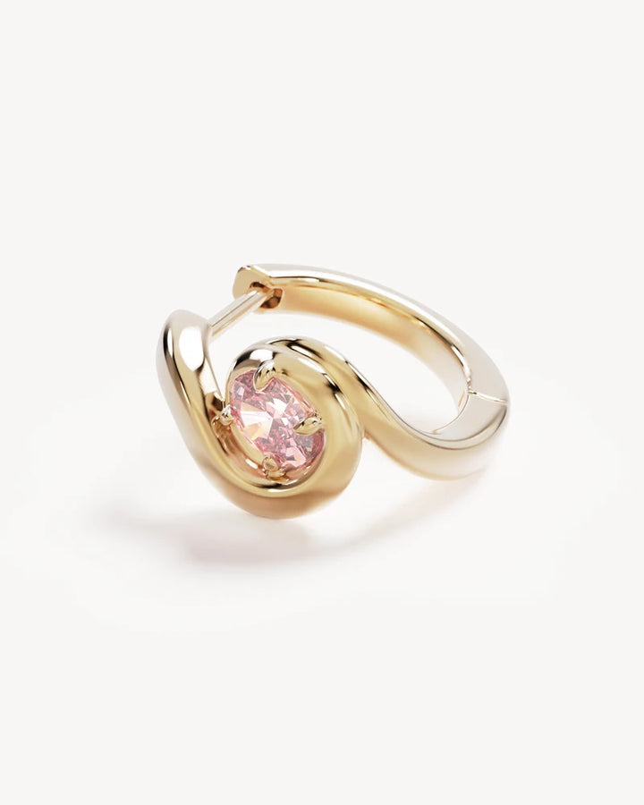 By Charlotte Embrace Love Hoops - 18k Gold Vermeil
