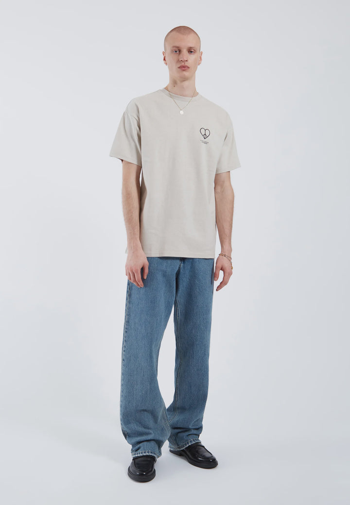 Dr Denim Trooper Tee - Silver Lining Peace Heart