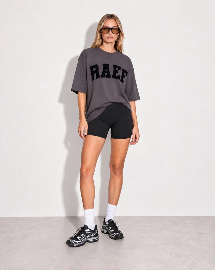 Raef The Label Ella Boyfriend Tee - Smoke/Black Print