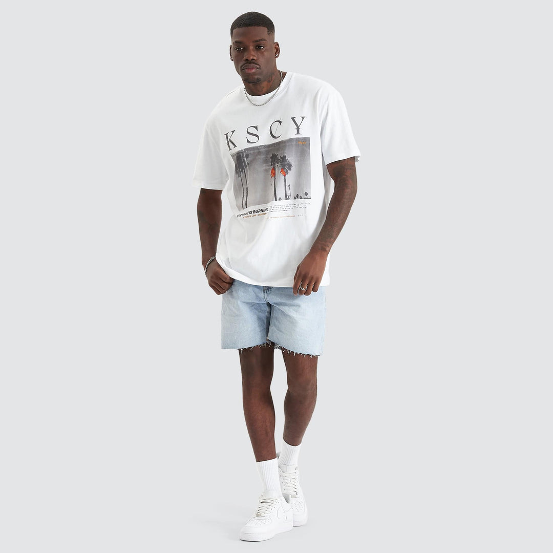Kiss Chacey Elysium Relaxed Tee- Opitcal White