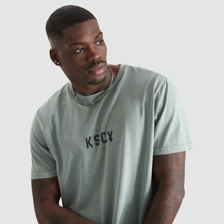Kiss Chacey Empire Dual Curved Tee - Pigment Slate Grey