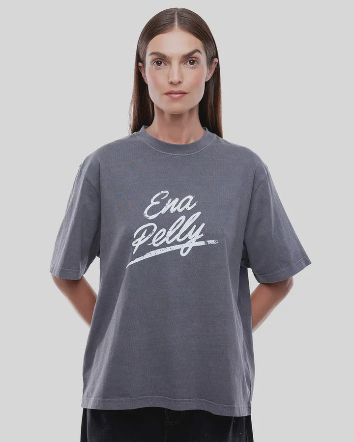 Ena Pelly EP Signature Tee - Washed Grey