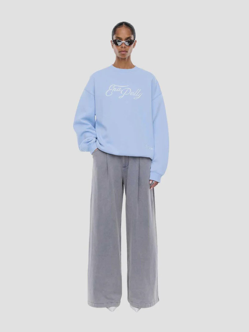Ena Pelly Mila Oversized Sweater - Soft Blue/Ena Pelly