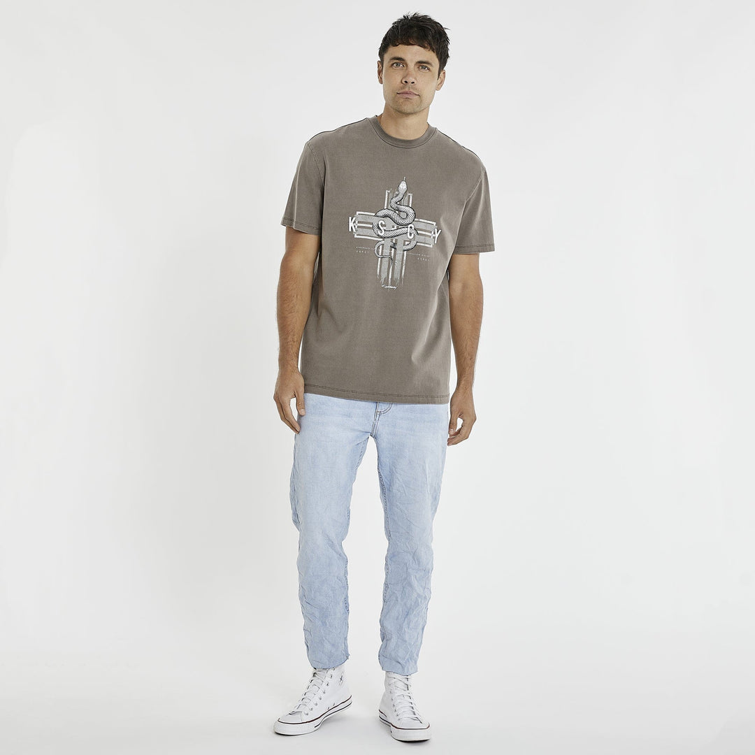 Kiss Chacey Every Hero Heavy Relaxed Tee - Pigment Iron
