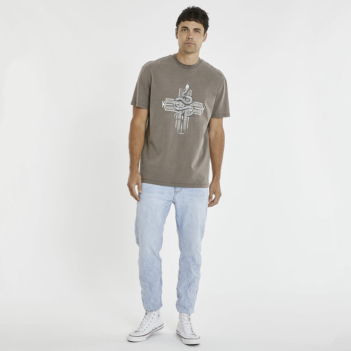 Kiss Chacey Every Hero Heavy Relaxed Tee - Pigment Iron