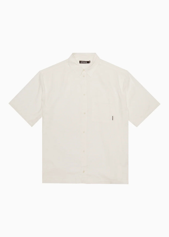 Afends Everyday Short Sleeve Shirt - Off White