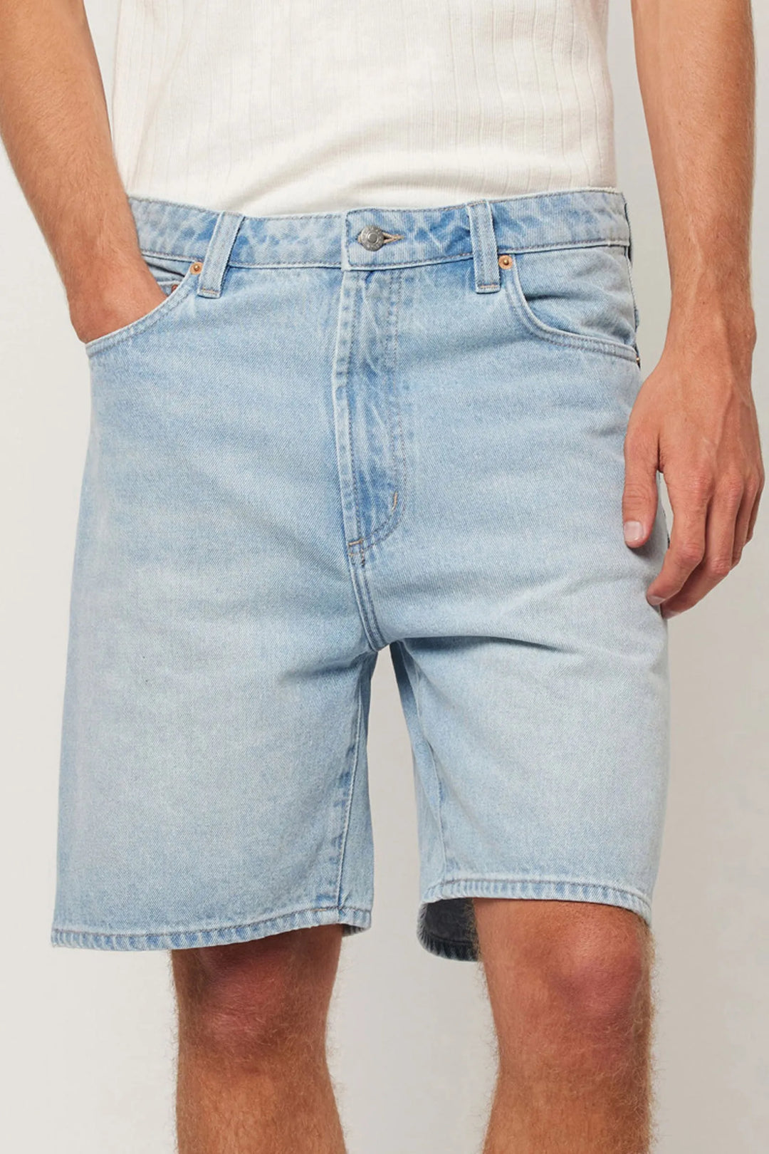 Rolla's Ezy Denim Short - Windward - Light Vintage Indigo