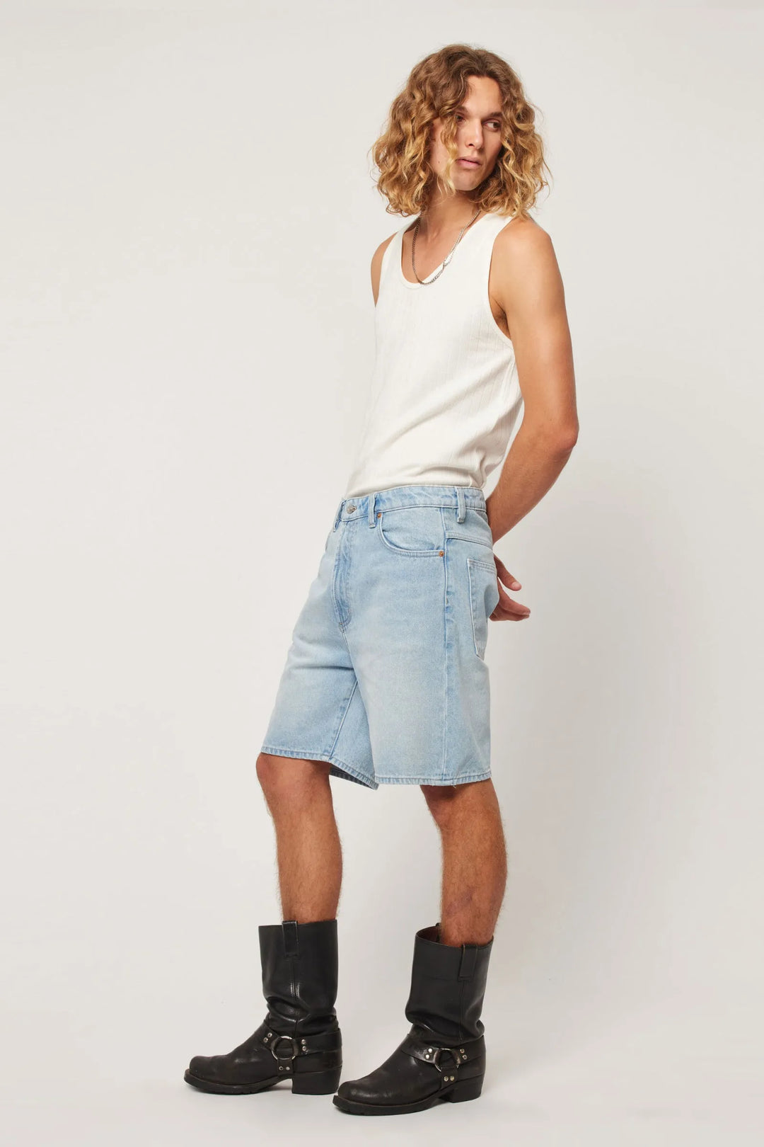 Rolla's Ezy Denim Short - Windward - Light Vintage Indigo