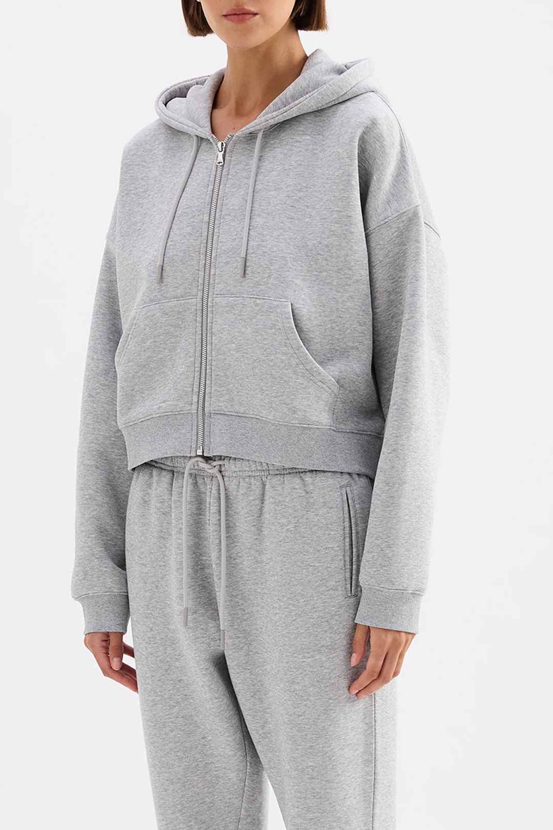 Nude Lucy Carter Zip Up Hoodie - Grey Marle