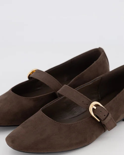 Billini Ibbie Flat - Macchiato Suede