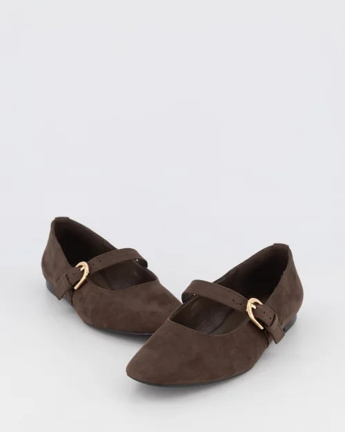 Billini Ibbie Flat - Macchiato Suede