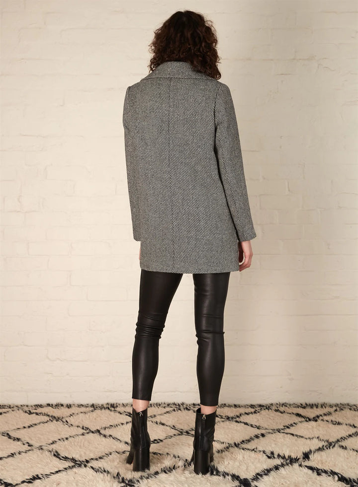 Asher Blazer- Black/White