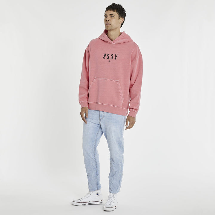 Kiss Chacey Fallen Paradise Relaxed Hooded Sweater - Rapture Rose