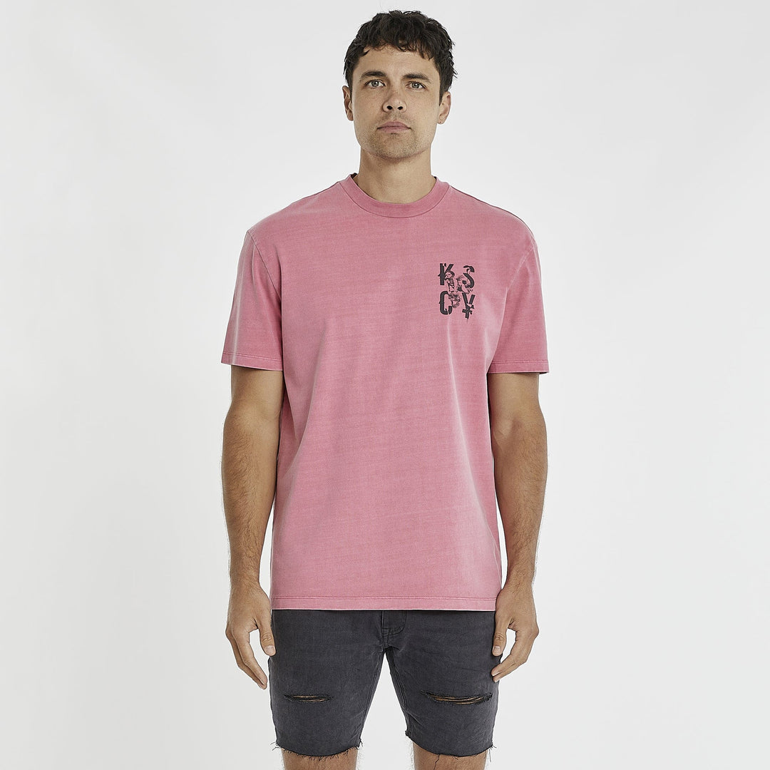 Kiss Chacey Fatal Romance Heavy Relaxed Tee - Pigment Rose