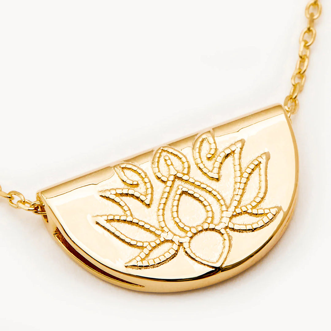 By Charlotte Lotus Short Necklace - 18k Gold Vermeil