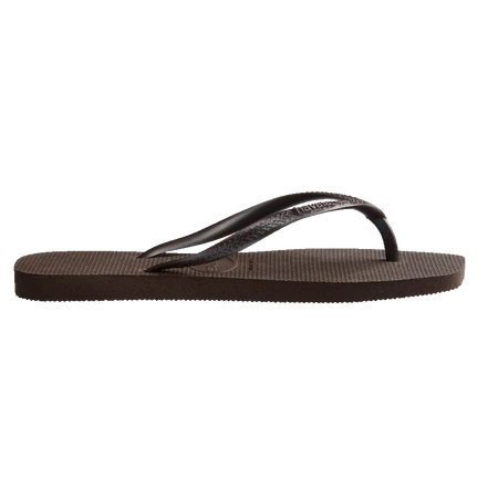 Havaianas Slim Square Female Thongs - Dark Brown