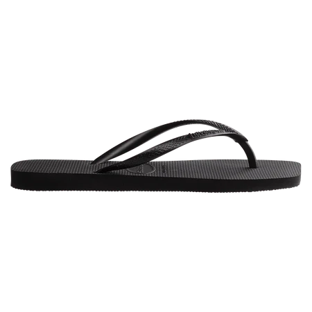 Havaianas Slim Square Female Thongs - Solid Black