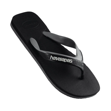 Havaianas Dual Male Thongs - Black/Steel Grey