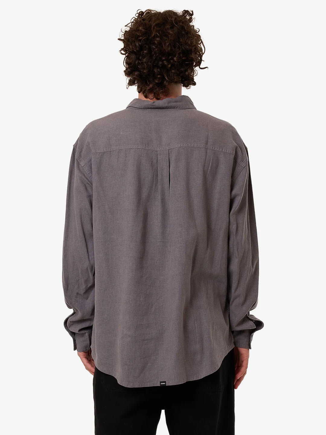 Thrills Hemp Thrills Oversize Long Sleeve Shirt - Grey Ash