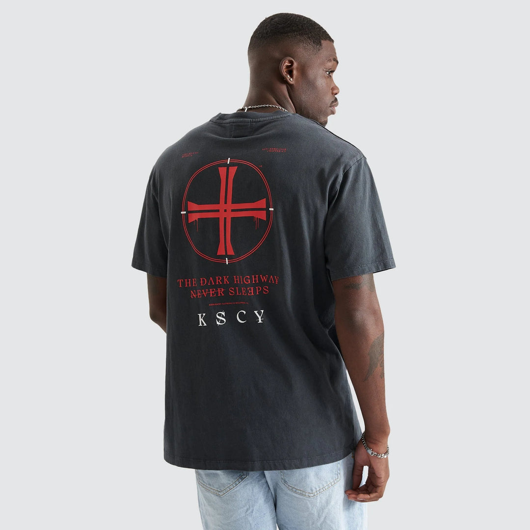 Kiss Chacey Highland Relaxed Tee - Pigment Black