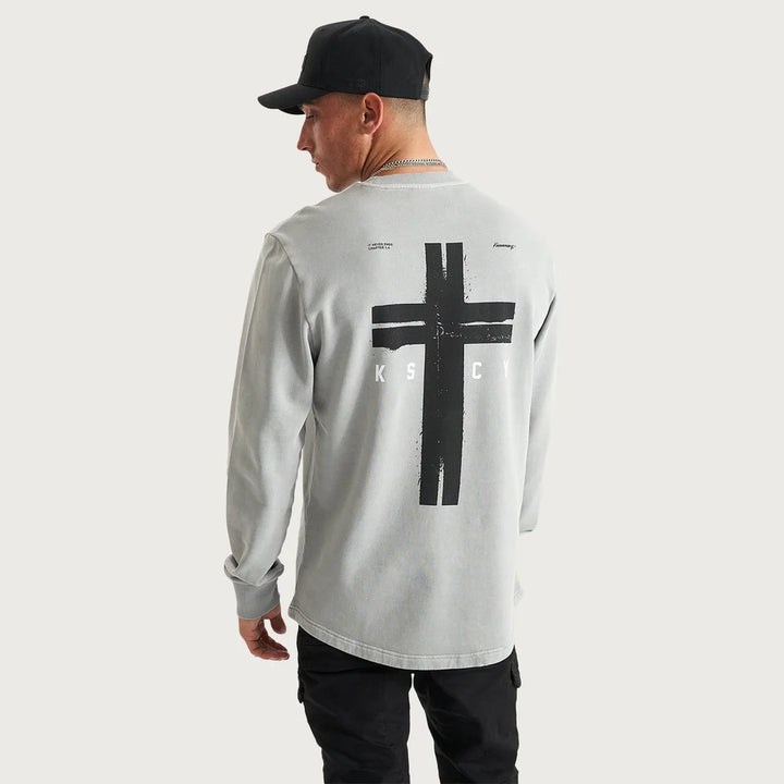 Kiss Chacey Holy Lane Sweater - Pigment Limestone