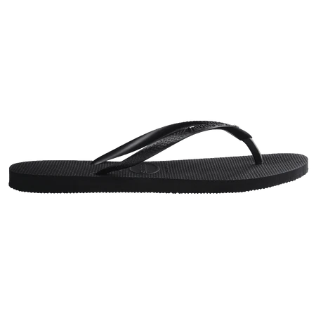 Havaianas Slim Crystal Female Thongs-Black