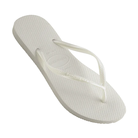 Havaianas Slim Female Thongs - Metallic White