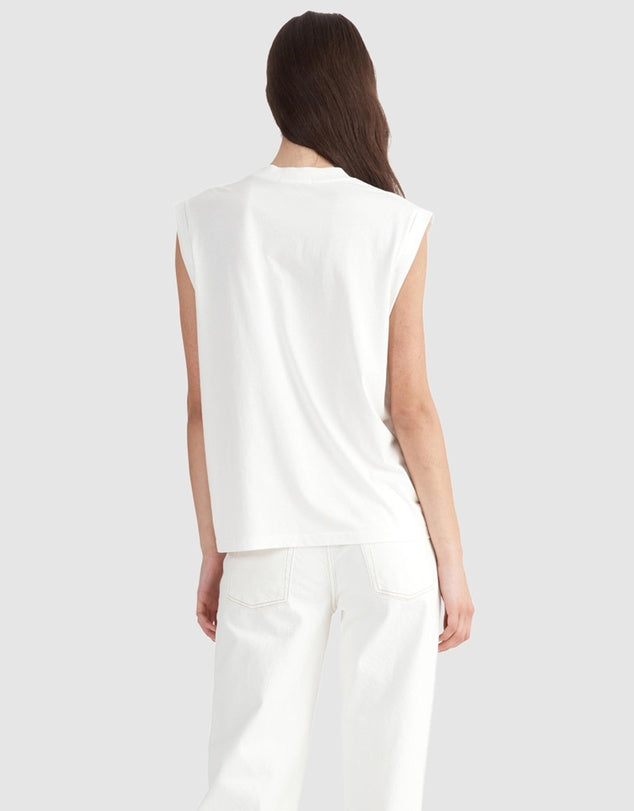 Ena Pelly On Vacation Tank- Vintage White