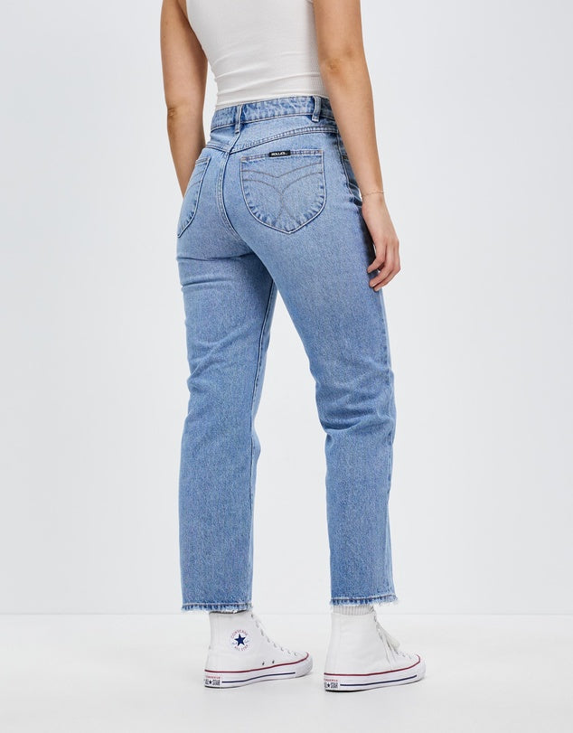 Rolla's Classic Straight Ankle Jean - Kelly