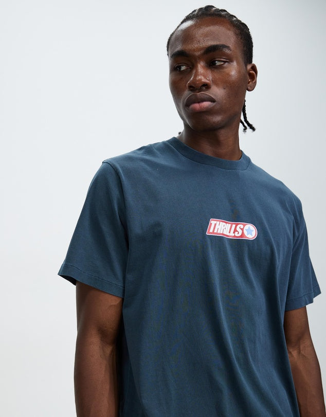 Thrills Wisdom Merch Fit Tee- Petrol