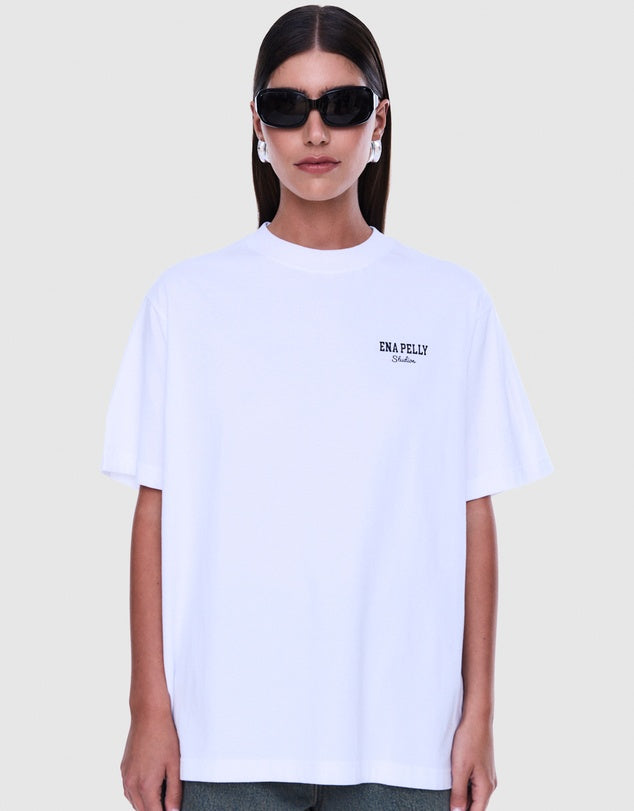 Ena Pelly Ivy Relaxed Tee - White/EP Studios