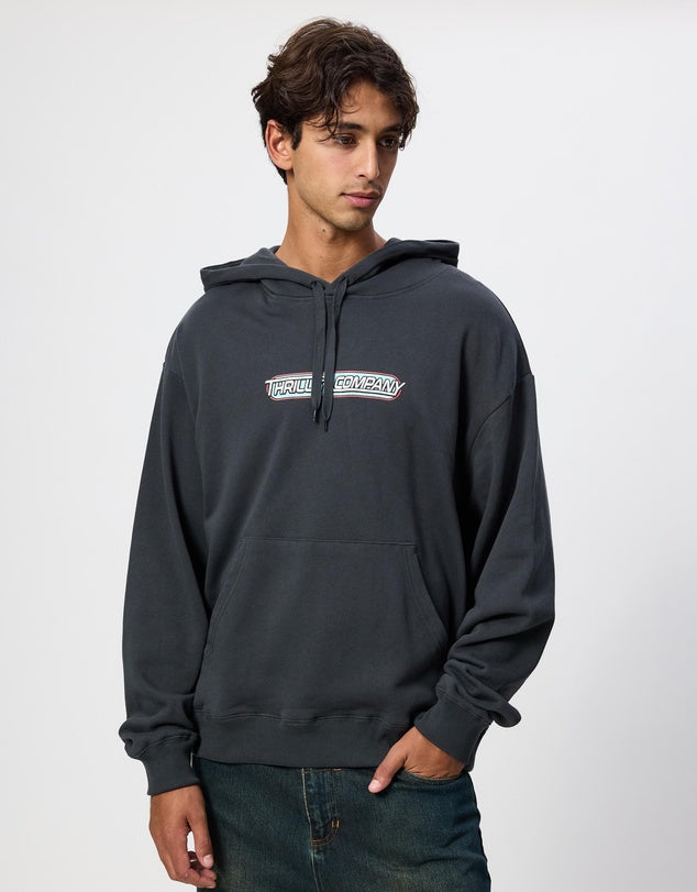 Thrills Servicing South Of Paradise Slouch Pull On Cropped Hood  - Carbon