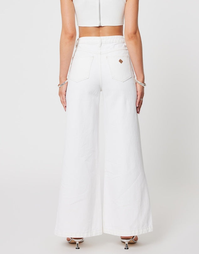 Abrand 94 High & Super Wide Jean - Coconut