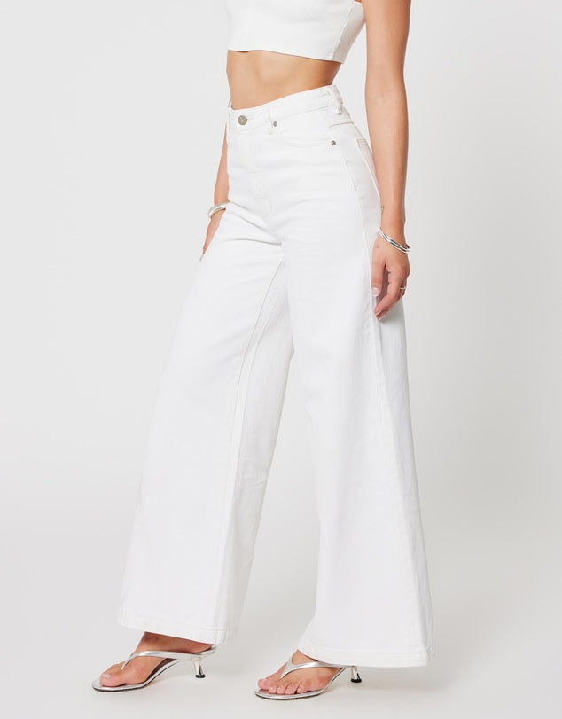 Abrand 94 High & Super Wide Jean - Coconut