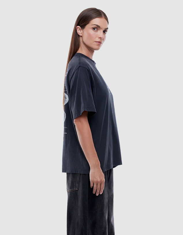 Ena Pelly Vintage Snake Tee - Vintage Black