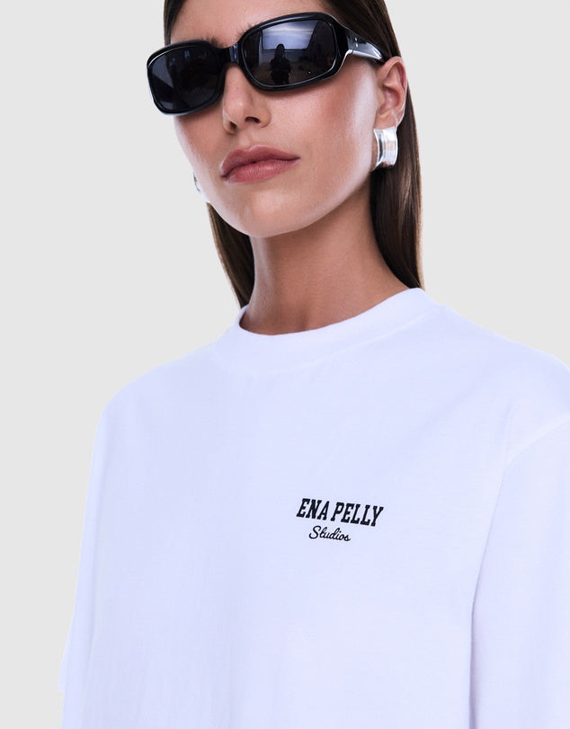 Ena Pelly Ivy Relaxed Tee - White/EP Studios
