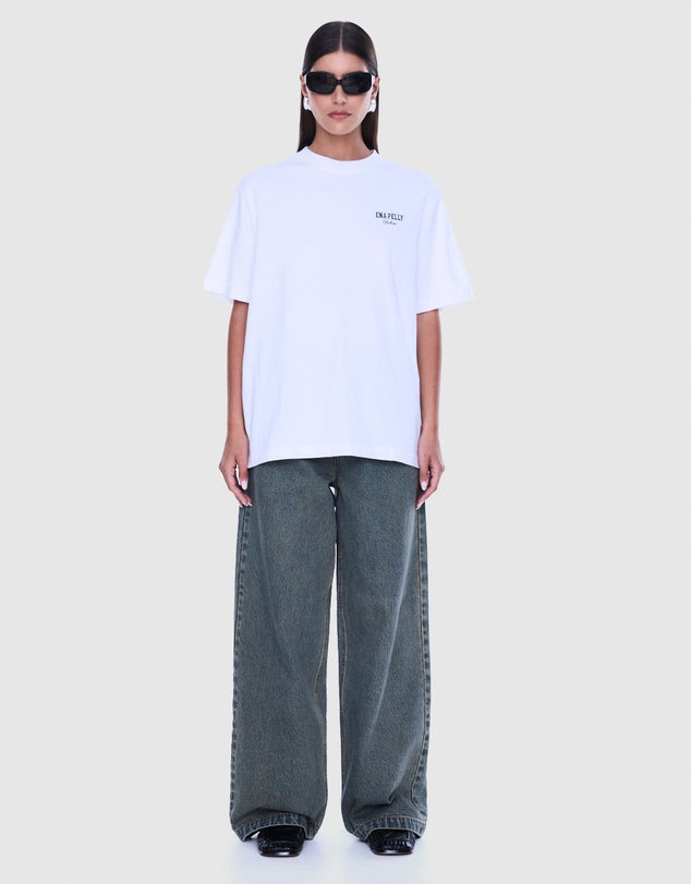 Ena Pelly Ivy Relaxed Tee - White/EP Studios