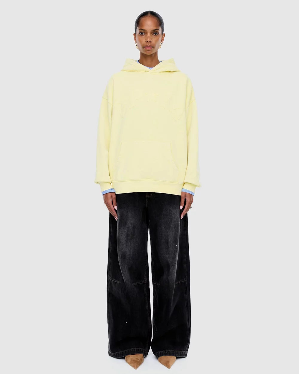 Ena Pelly Cassie Oversized Hoodie - Celestial Yellow