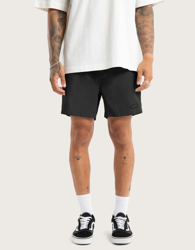 Kiss Chacey Sunrise Elastic Waist Shorts - Jet Black