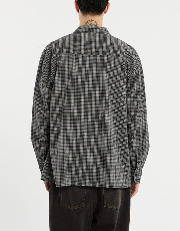 Kiss Chacey Devotion Casual LS Shirt - Black Check