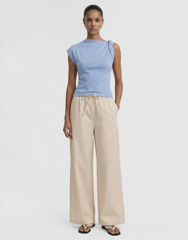 Staple The Label Maison Twist Top - Cornflower Blue