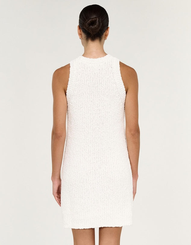Staple The Label Cove Knitted Dress - White
