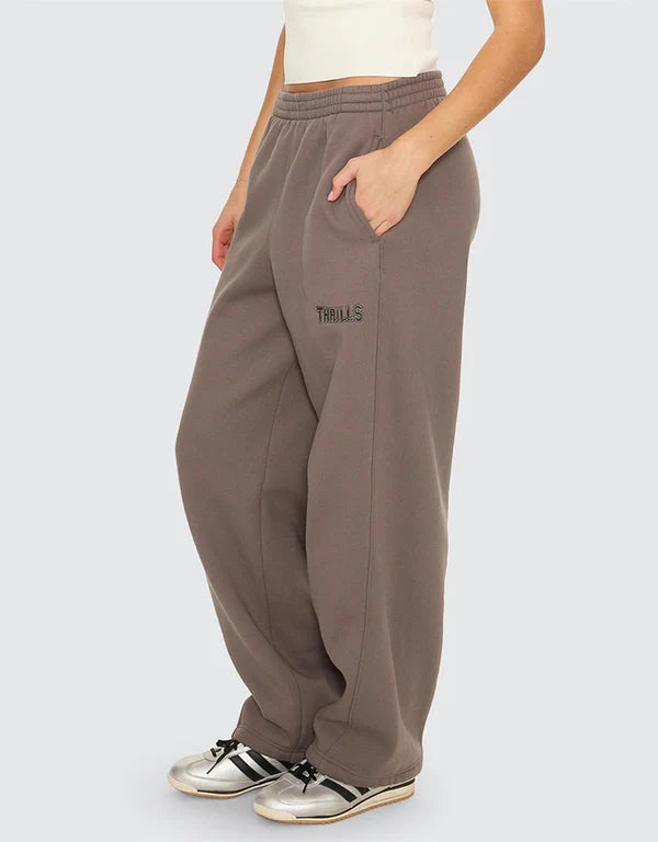 Thrills Take It Easy Track Pant - Clay Smoke