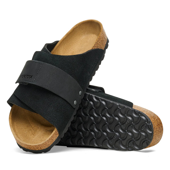 Birkenstock Kyoto Black Suede/Nubuck Leather Narrow