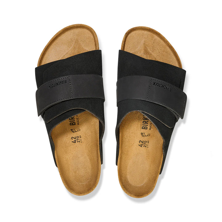 Birkenstock Kyoto Black Suede/Nubuck Leather Narrow
